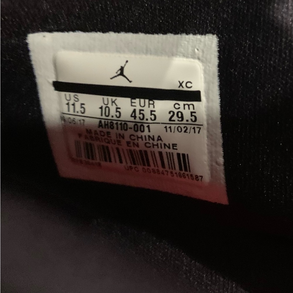 Jordan Black and Red Athletic Shoes - Picture 8 of 8